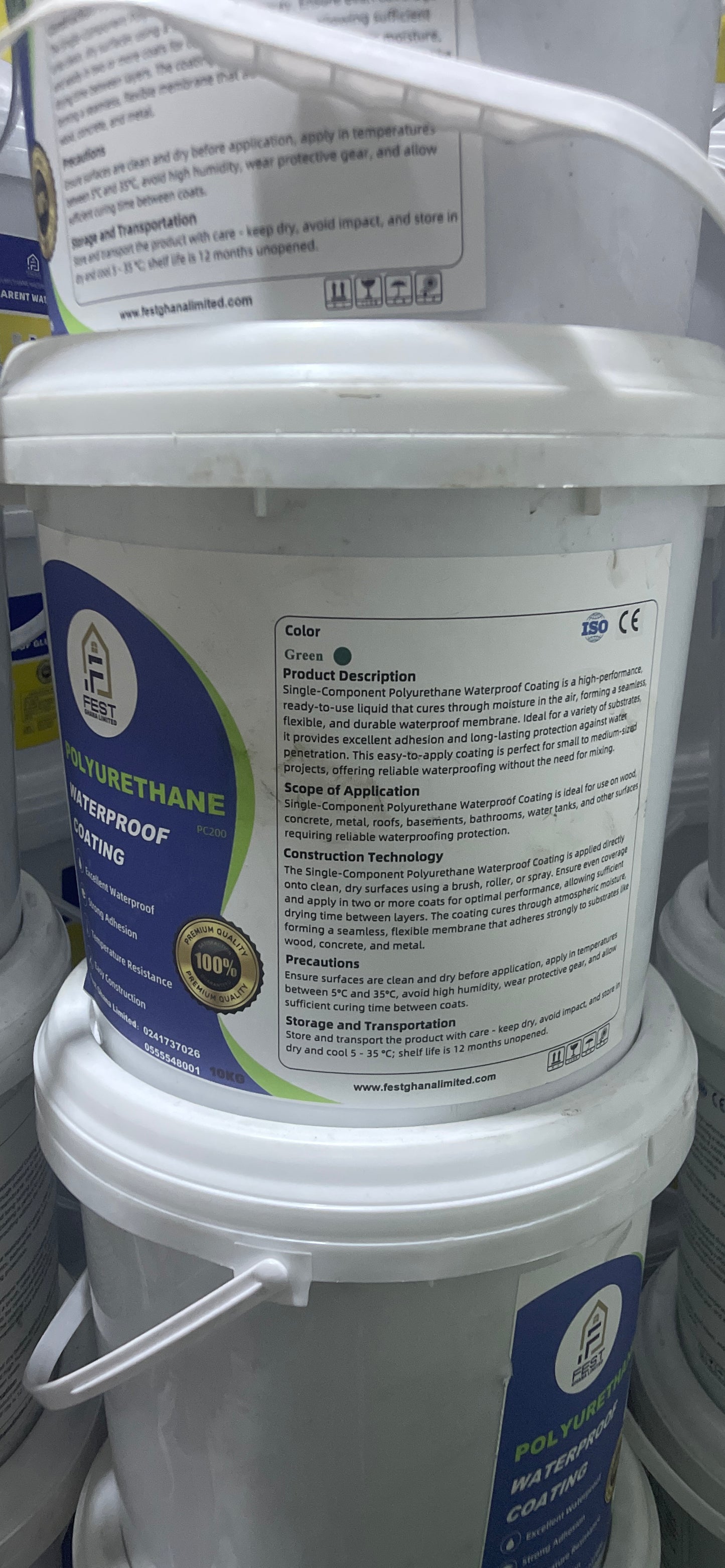Fest Ghana Limited Polyurethane Waterproof Coating 10kg — product front view